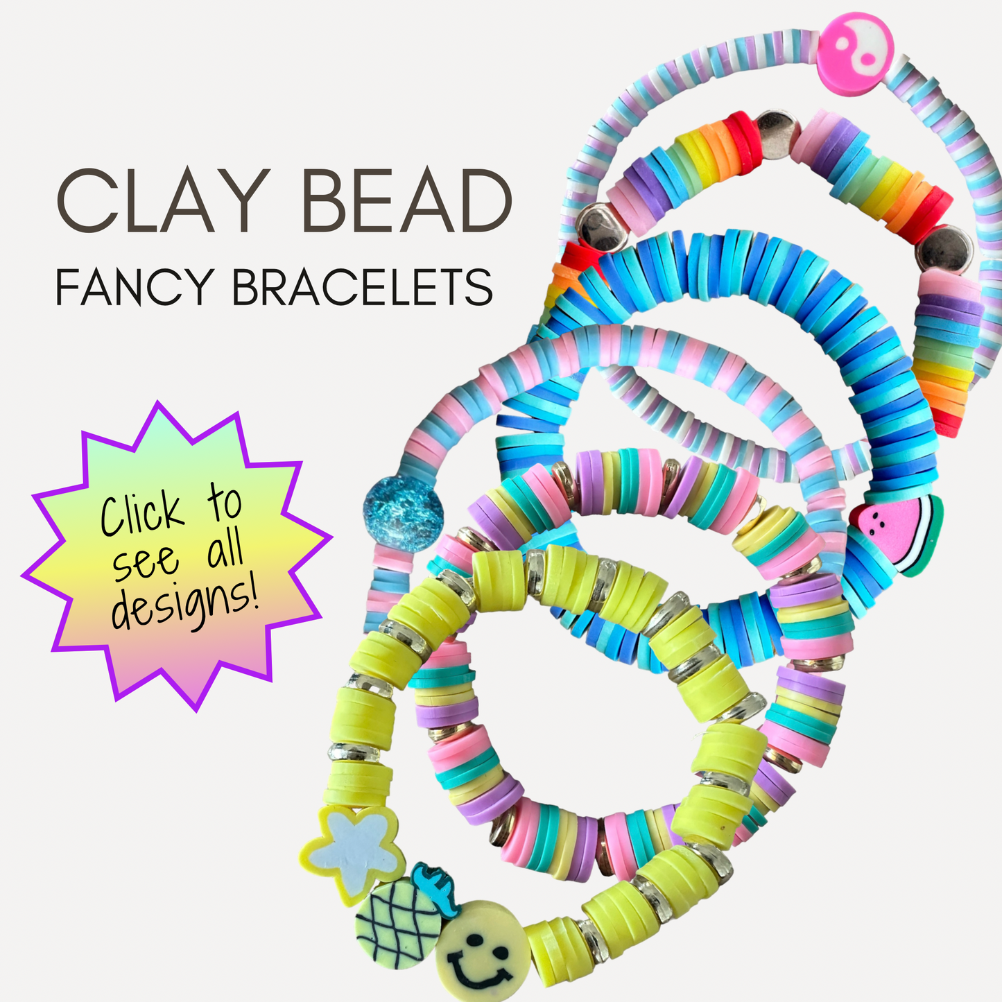 Clay bracelets - Fancy