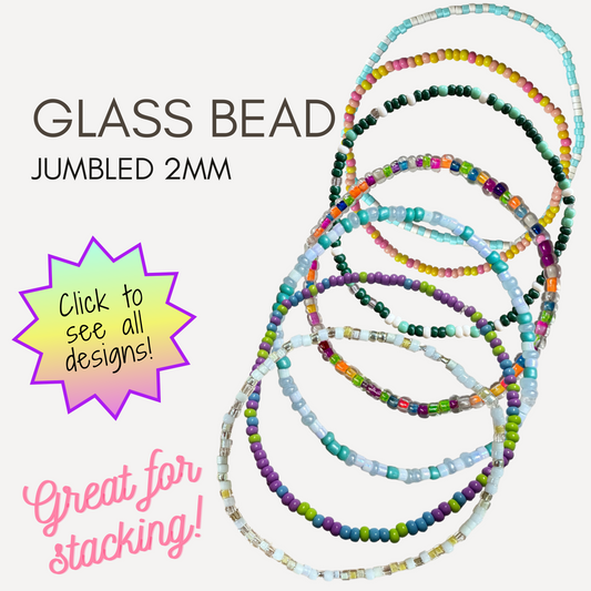 Stacking bracelets - 2mm Jumbled