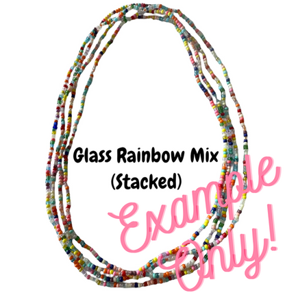 Glass bead necklaces