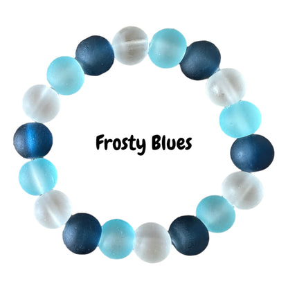 Glass bracelets - 8mm + 10mm