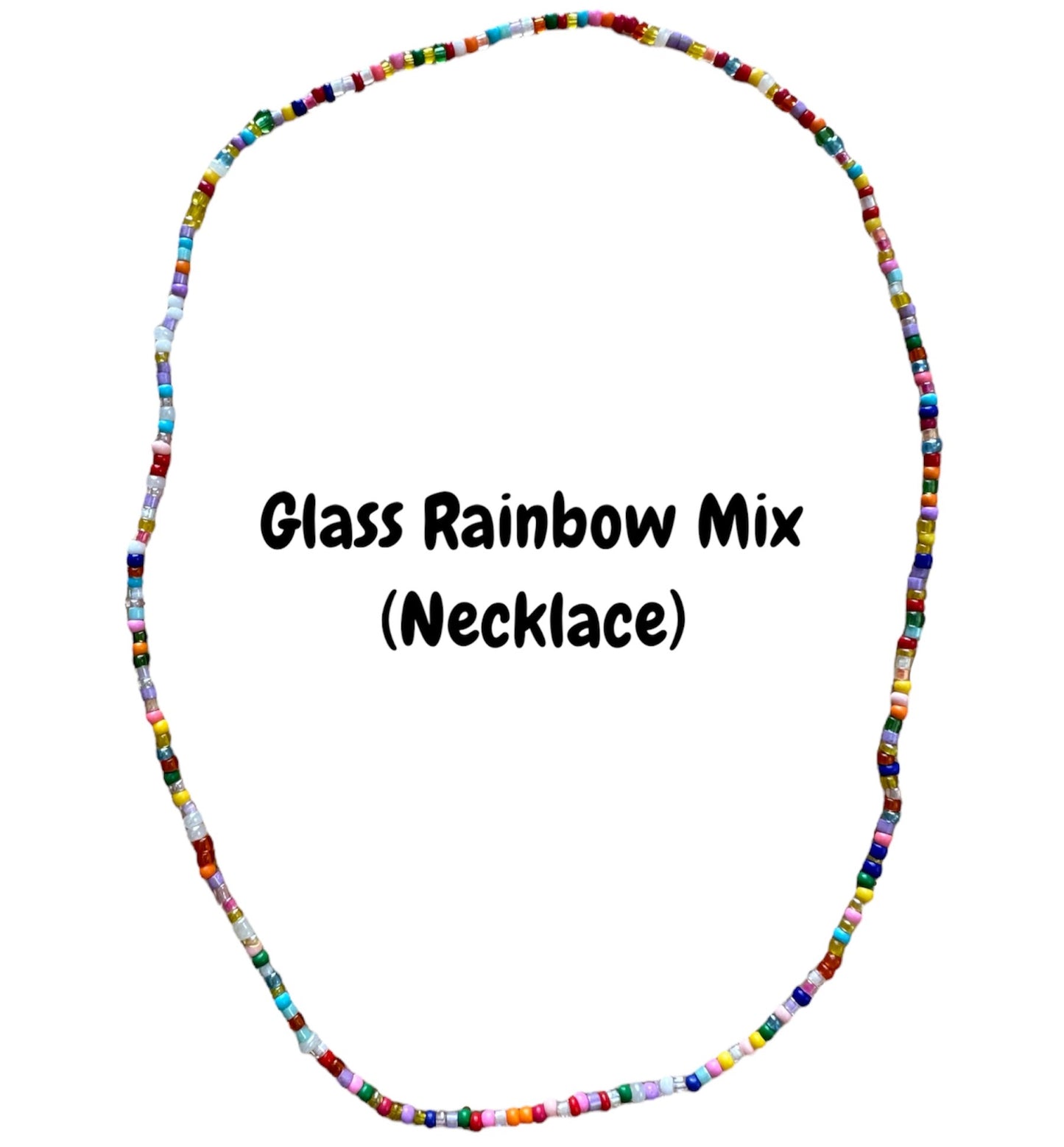 Glass bead necklaces